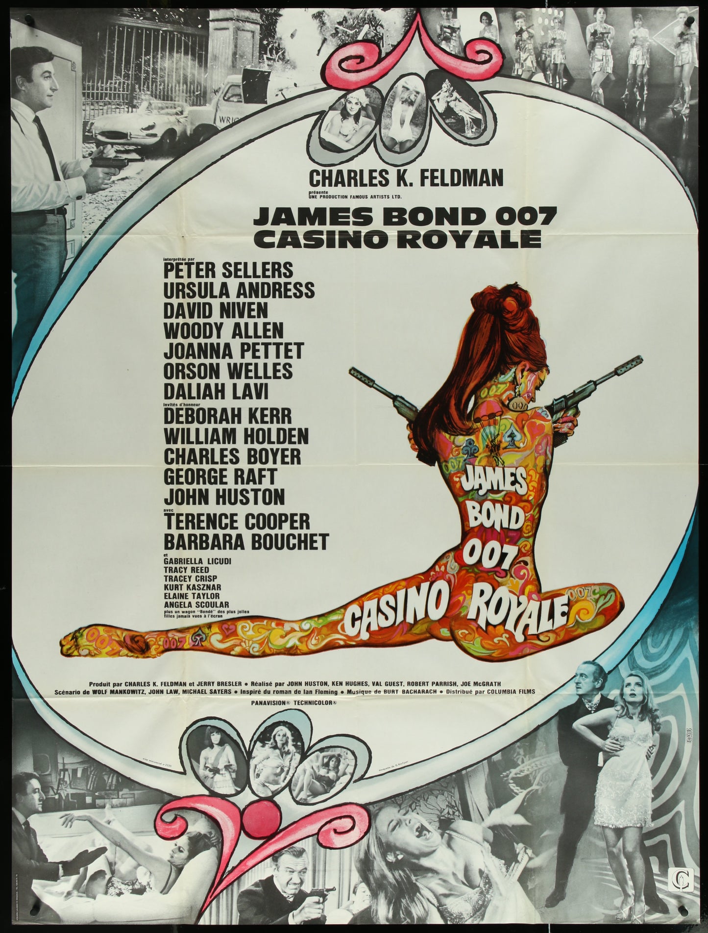 An original movie poster for the James Bond film Casino Royale