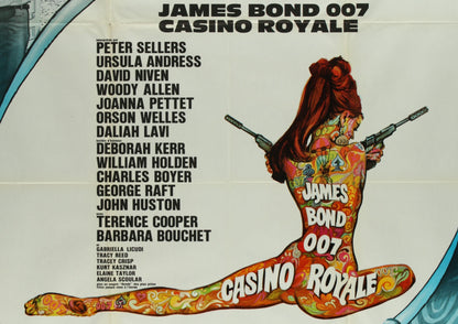 An original movie poster for the James Bond film Casino Royale