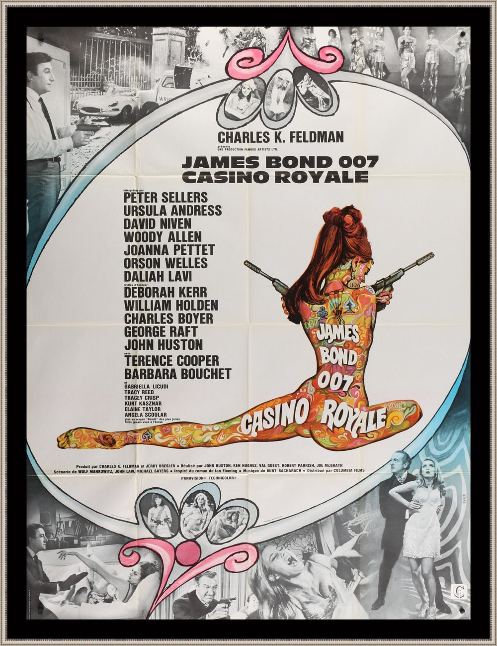 An original movie poster for the James Bond film Casino Royale