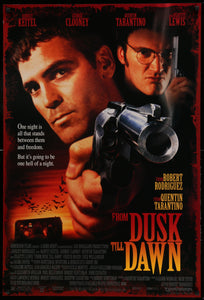 An original movie poster for the film From Dusk Till Dawn