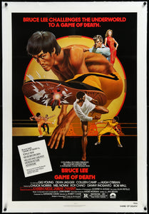 An original movie poster for the Bruce Lee film Game of Death