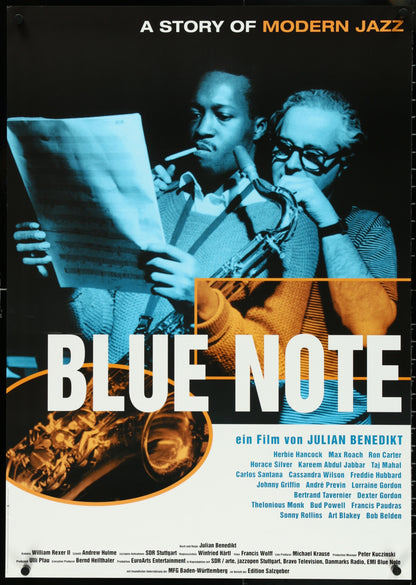 An original TV poster for the film Blue Note A Story of Modern Jazz