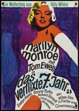 Load image into Gallery viewer, An original German movie poster for the Marilyn Monroe film The Seven Year Itch