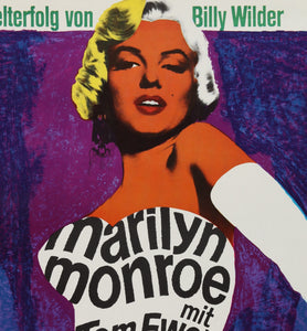 An original German movie poster for the Marilyn Monroe film The Seven Year Itch