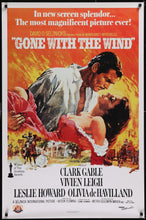 Load image into Gallery viewer, An original movie poster from the 1989 release of Gone with the Wind, with artwork by Howard Terpning