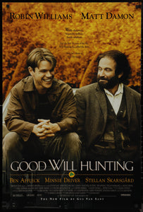 An original movie poster for the film Good Will Hunting