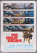 Load image into Gallery viewer, An original movie poster for the film The Great Escape with art by Frank McCarthy