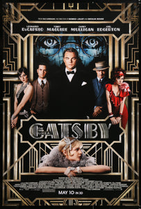 An original movie poster for the film The Great Gatsby
