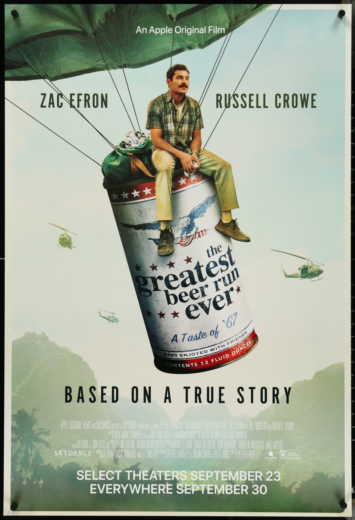 An original movie poster for the film The greatest Beer Run Ever