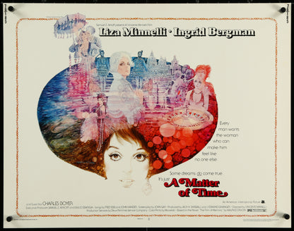 An original movie poster for the Liza Minnelli and Ingrid Bergman film A Matter of Time