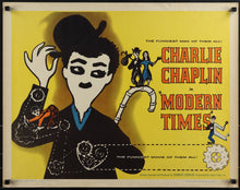 Load image into Gallery viewer, An original movie poster for the Charlie Chaplin film Modern Times