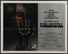 Load image into Gallery viewer, An originsl half sheet movie poster for the James Caan film Rollerball