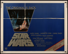 Load image into Gallery viewer, An original half sheet movie poster for the film Star Wars