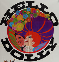 Load image into Gallery viewer, An original movie poster for the film Hello Dolly with artwork by Richard Amsel