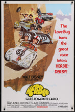 Load image into Gallery viewer, An original movie poster for the Disney film Herbie Goes To Monte Carlo