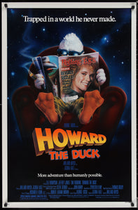 An original movie poster for the George Lucas Marvel film Howard The Duck