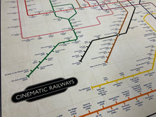 Load image into Gallery viewer, The Film Fan's Movie Map (Framed)