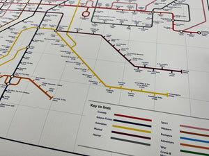 The Film Fan's Movie Map (Framed)