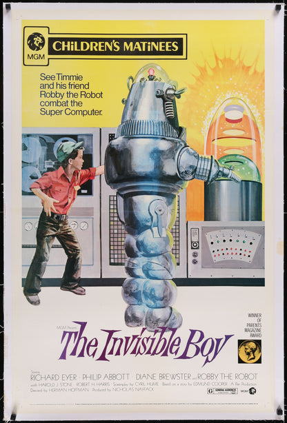 An original movie poster for the film The Invisible Boy
