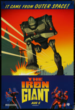 Load image into Gallery viewer, An original movie poster for the animated film The Iron Giant