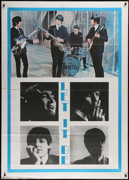 An original Italian movie poster for The Beatles film Let It Be