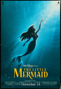 An original movie poster for the Disney film The Little Mermaid by John Alvin