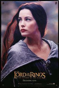 An original movie poster for the Peter Jackson film The Lord of the Rings The Return of the King
