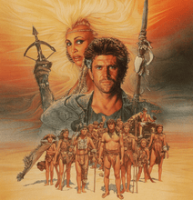 Load image into Gallery viewer, An original one sheet movie poster for the film Mad Max Beyond Thunderdome with art by Richard Amsel