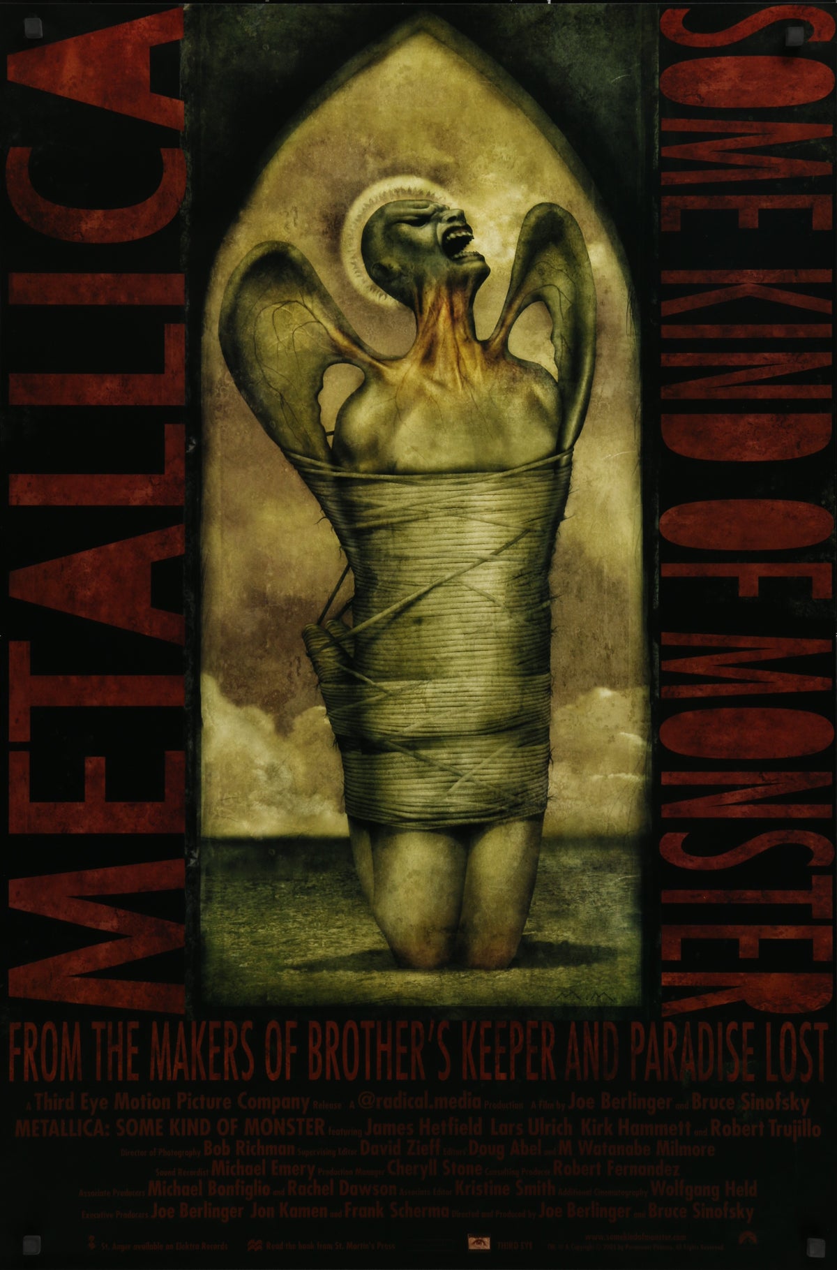 An original movie poster for the film Metallica : Some Kind of Monster - 2004