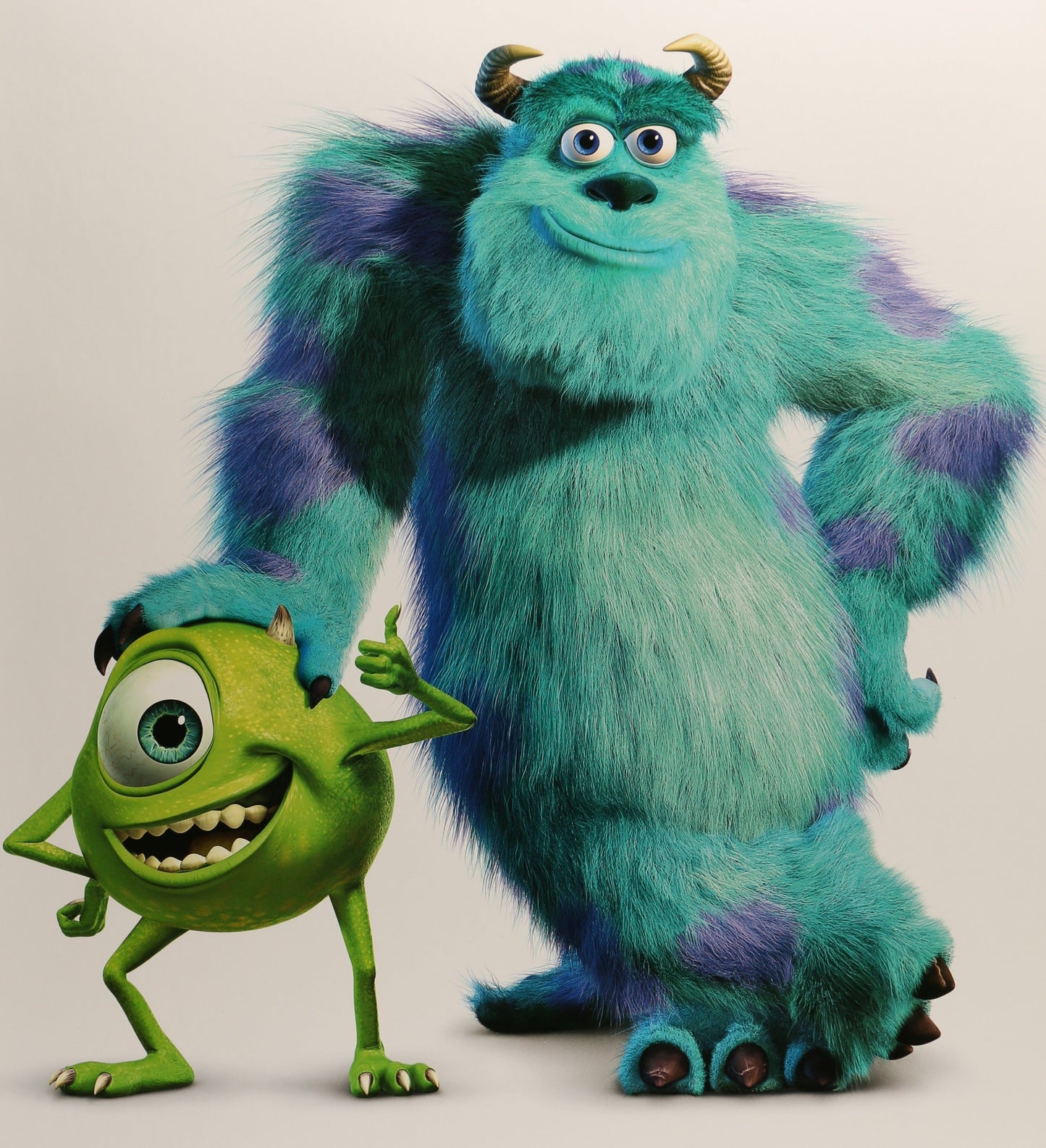 An original movie poster for Disney and Pixar's Monsters Inc