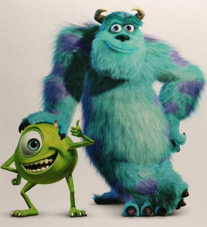 An original movie poster for Disney and Pixar's Monsters Inc