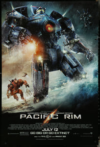 An original movie poster for the film Pacific Rim