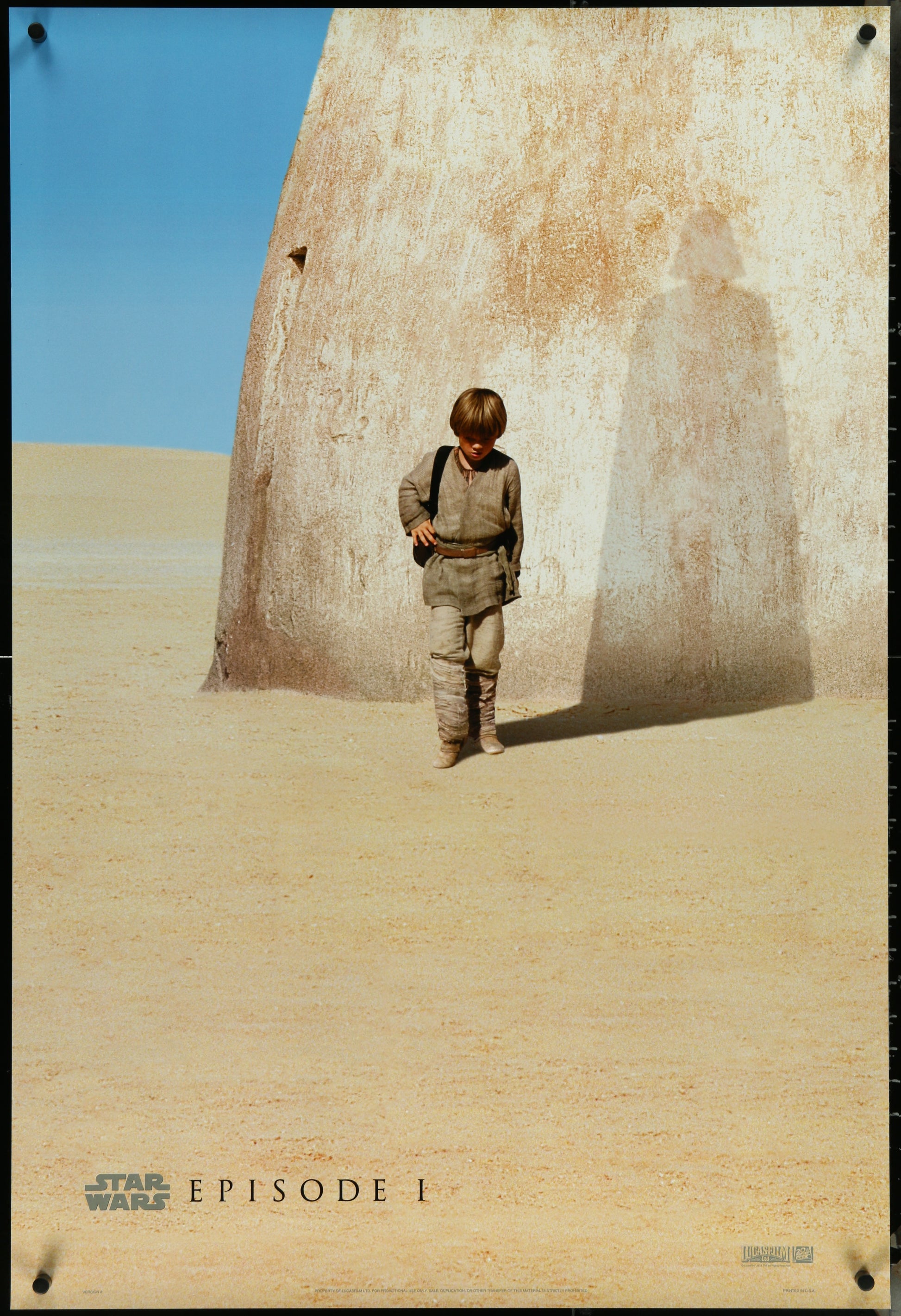 An original fan club one sheet for the Star Wars film The Phantom Menace