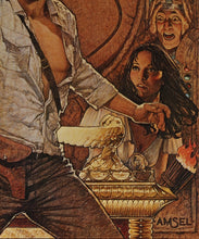 Load image into Gallery viewer, An original movie poster with artwork by Richard Amsel for the film Raiders of the Lost Ark