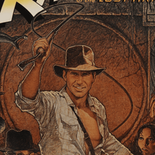 Load image into Gallery viewer, An original movie poster with artwork by Richard Amsel for the film Raiders of the Lost Ark