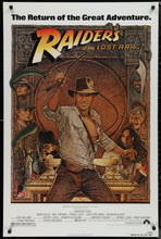 Load image into Gallery viewer, An original movie poster with artwork by Richard Amsel for the film Raiders of the Lost Ark