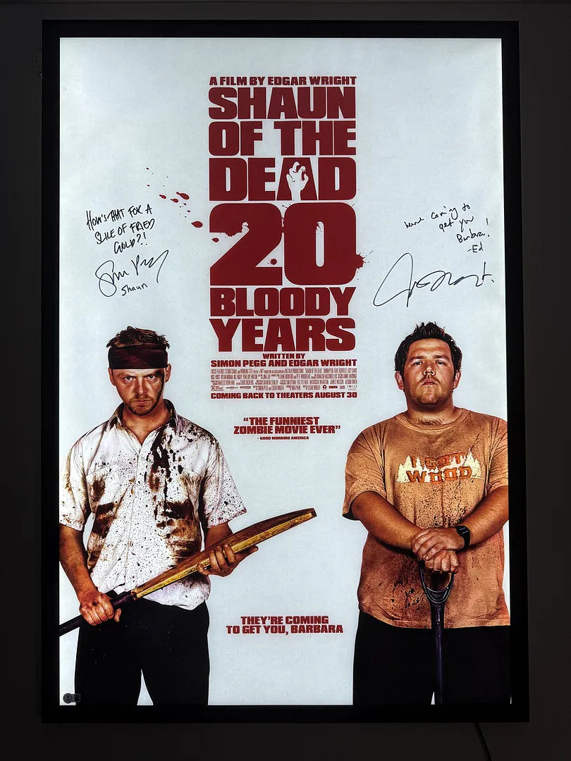 Customer photo of a movie poster displayed in an Art of the Movies Light Box