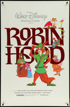 Load image into Gallery viewer, An original movie poster for the Walt Disney film Robin Hood