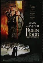 Load image into Gallery viewer, An original movie poster for the film Robin Hood Prince of ThievesAn original movie poster for the film Robin Hood Prince of Thieves