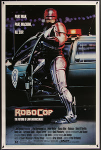 An original movie poster for the Paul Verhoeven film RoboCop