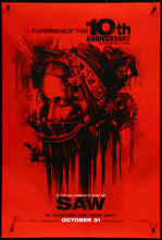 Load image into Gallery viewer, An original movie poster for the Horror film Saw