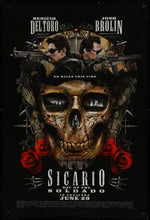 Load image into Gallery viewer, An original movie poster for the film Sicario: Day of the Saldado