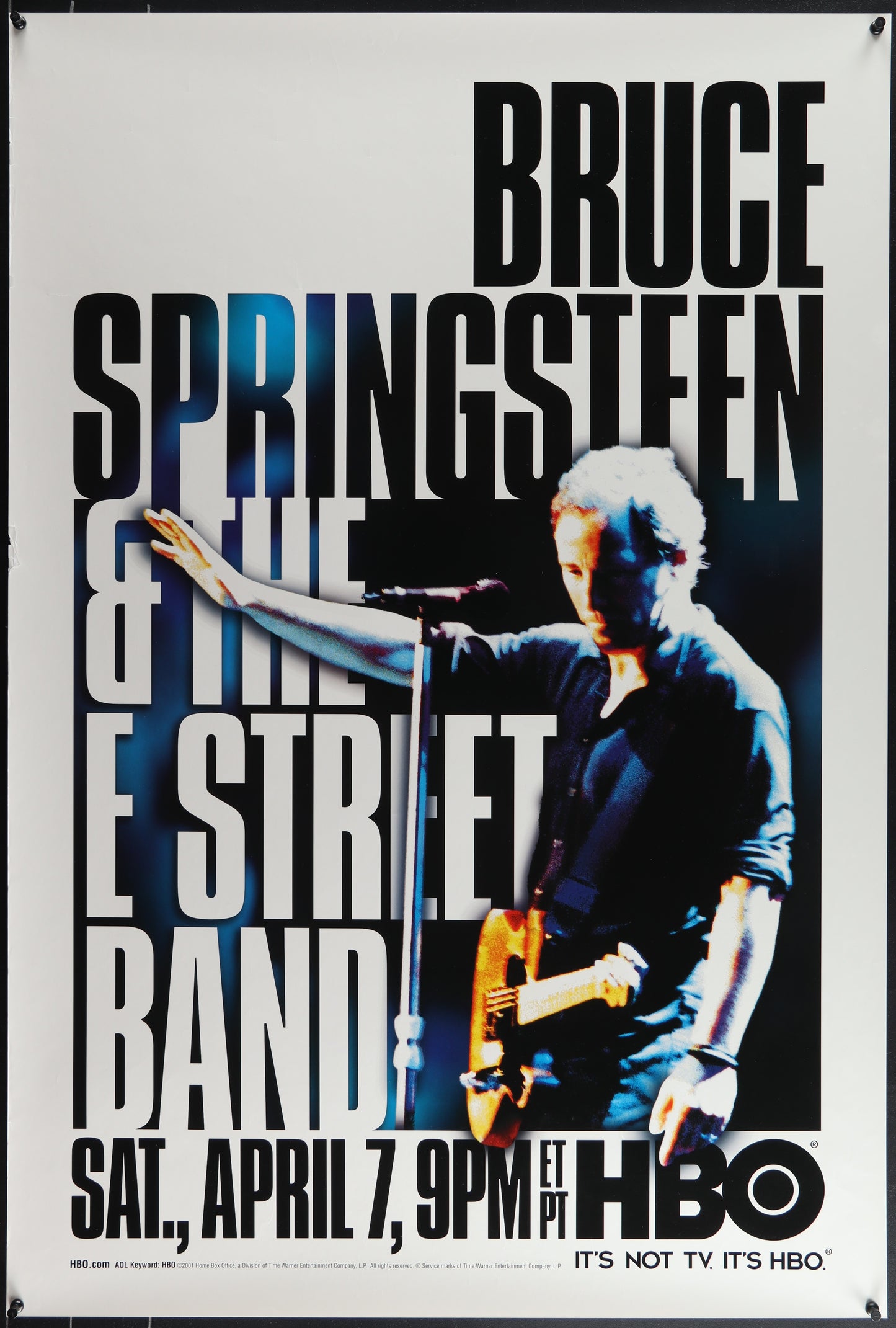 An original movie poster for the film Bruce Springsteen and the E Street Band - 2001