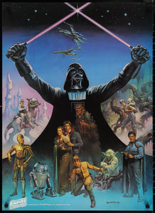 An original Coca-Cola promotional poster for the Star Wars film The Empire Strikes Back