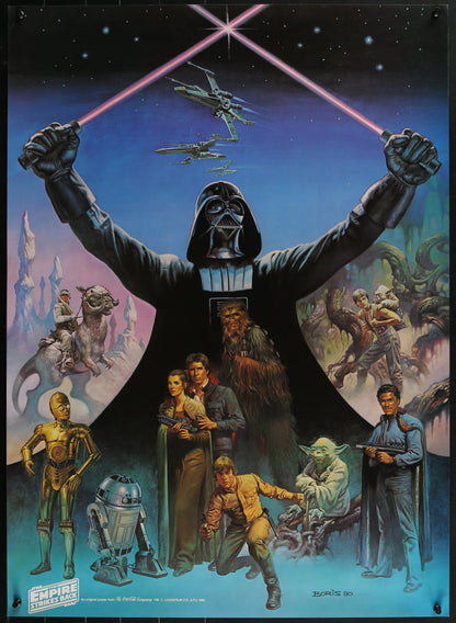 An original Coca-Cola promotional poster for the Star Wars film The Empire Strikes Back