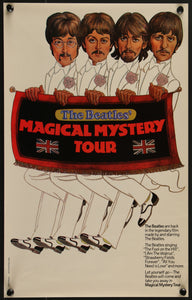 An original movie poster for the Beatles film Magical Mystery Tour