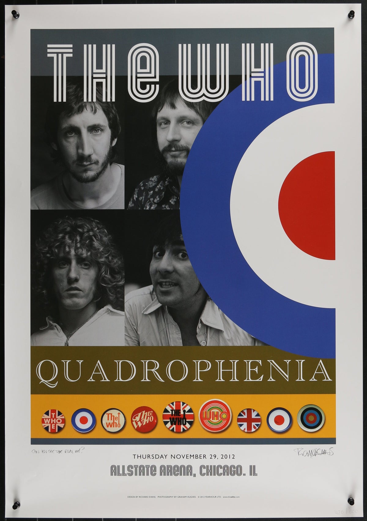 A superb art print for The Who - Quadrophenia and More - 2012 North American Tour