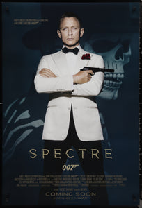 An original movie poster for the James Bond film SPECTRE