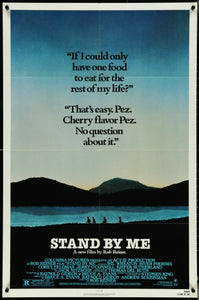 An original movie poster for the film Stand By Me
