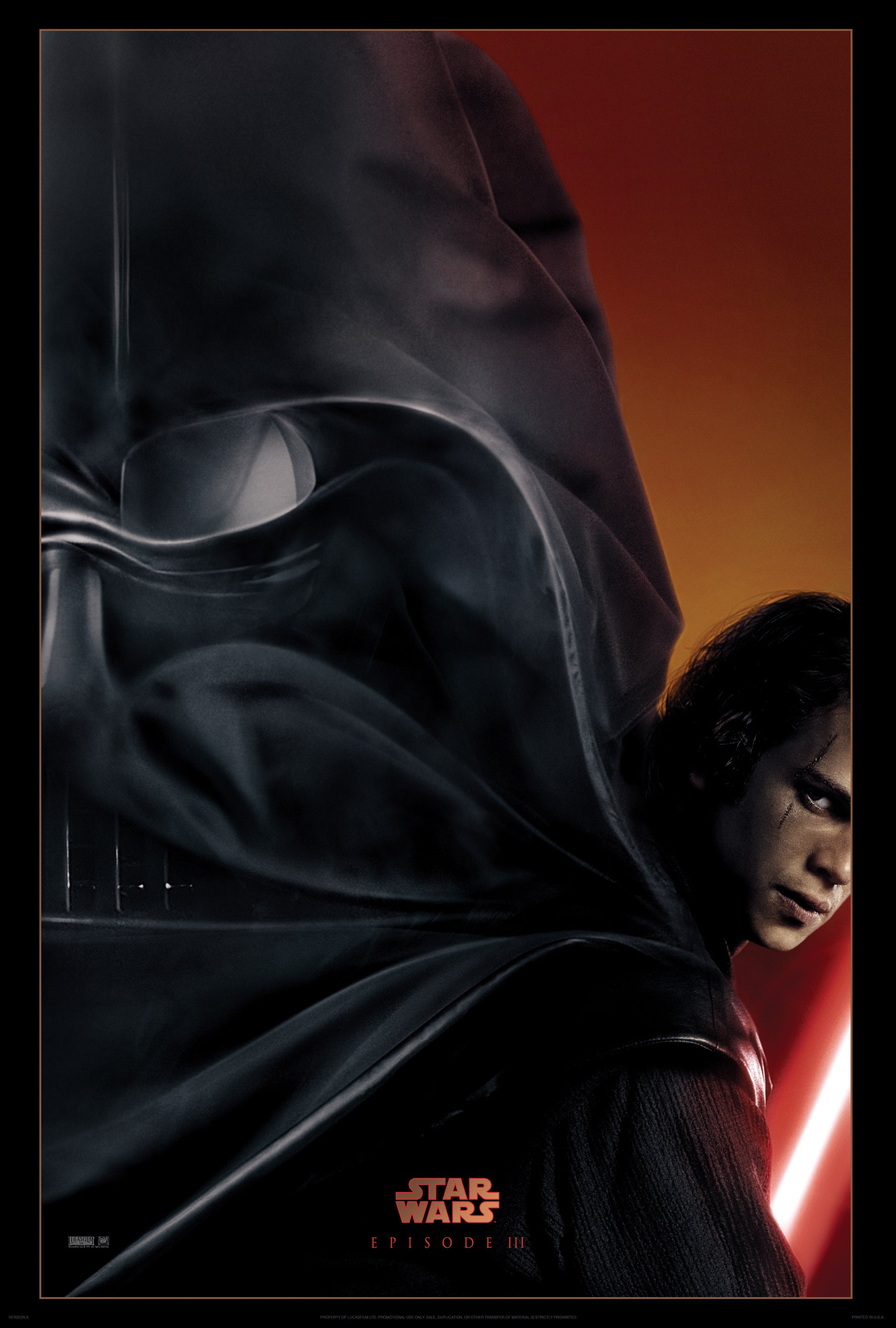 An original movie poster for the film Star Wars: Episode III - Revenge of the Sith